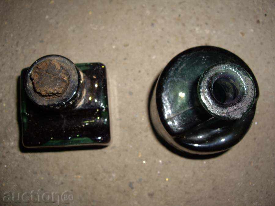 Auction Old glass ink cartridges Auction Old glass ink cartridges