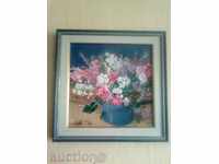 Picture - Bouquet Flowers - Oil on Canvas - Hrista Panteva