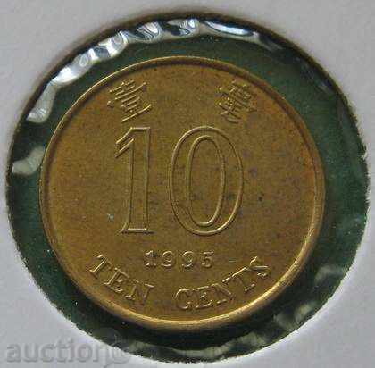HONG KONG - 10 cents 1995