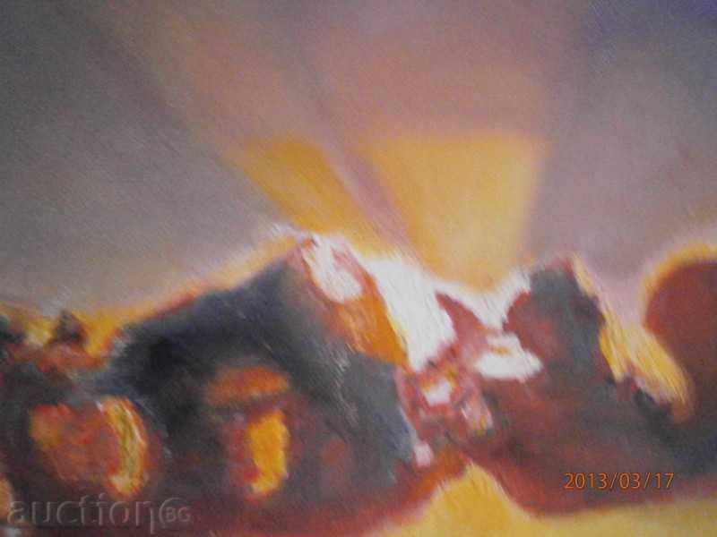 Delivery of Picture - Sunset - oil on canvas - Hrista Panteva