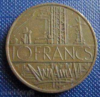 FRANCE -10 franca 1978