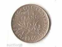 1 франк Франция 1969 г.