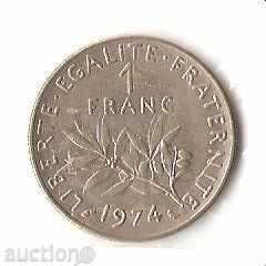 1 φράγκο Γαλλίας 1974