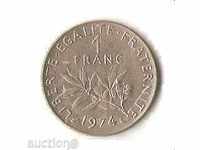 1 франк Франция 1974 г.