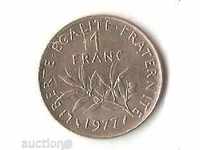1 φράγκο Γαλλίας 1977