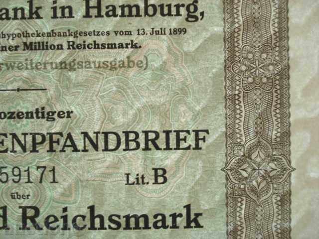Delivery of (¯` '• .GERMANY Bank Loan-Mortgage 1000 Marks 1943 UNC. Delivery of (¯` '• .GERMANY Bank Loan-Mortgage 1000 Marks 1943 UNC.