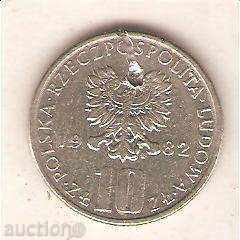 Πολωνία + 10 ζλότι το 1982 BoleslavPrus