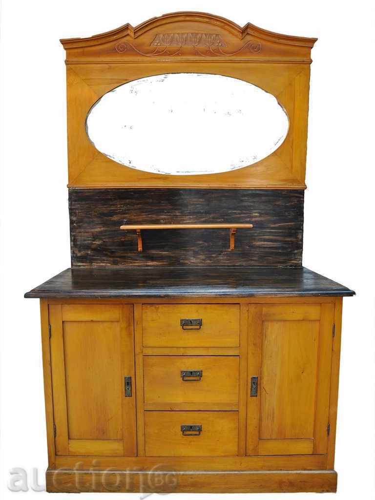 Massive wooden cabinet with mirror with price € 127.82 | 249.99 BGN