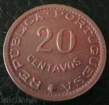 20 центаво 1974, Мозамбик