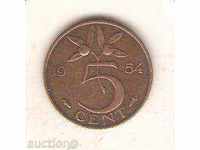 Olanda 5 cenți 1954