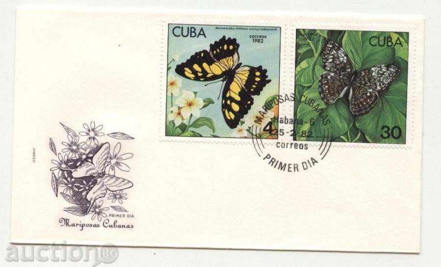 Ancient Envelopes / FDC / Butterfly Fauna 1982 from Cuba with price 9.00 BGN | € 4.60 Ancient Envelopes / FDC / Butterfly Fauna 1982 from Cuba with price 9.00 BGN | € 4.60