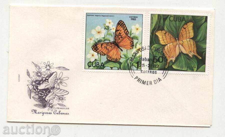 Auction Ancient Envelopes / FDC / Butterfly Fauna 1982 from Cuba Auction Ancient Envelopes / FDC / Butterfly Fauna 1982 from Cuba