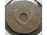 ИЗТОЧНА АФРИКА 10 цент 1952г.
