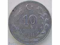 Turkey 10 pounds 1985