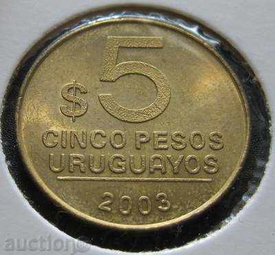 URUGUAY - 5 pesos 2003.