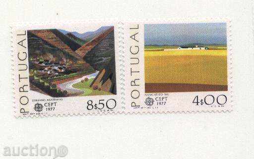 Чисти марки Европа СЕПТ  1977 от Португалия
