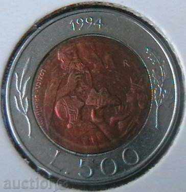 500 liras 1994 San Marino