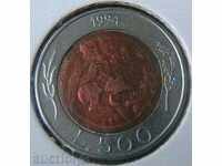 500 liras 1994 San Marino