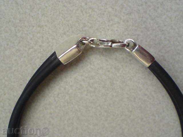 Delivery of Silver bracelet with silicone Delivery of Silver bracelet with silicone