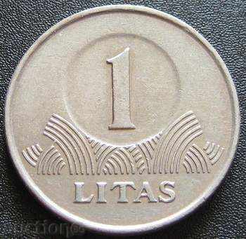 ЛИТВА - 1 литас 1999г.