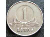 LITHUANIA - 1 litas 1999