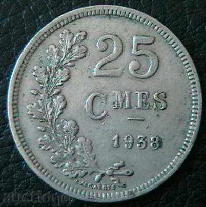 25 tsentimes 1938, Luxemburg