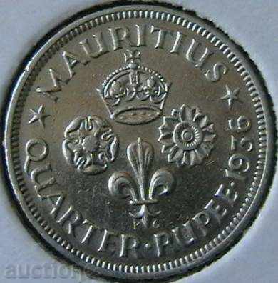 1/4 rupee 1936, Mauritius