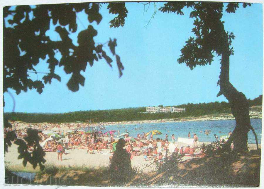 картичка - Китен / Северния плаж / - 1970 / 80 г.