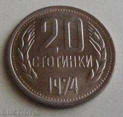 20 cenți 1974.