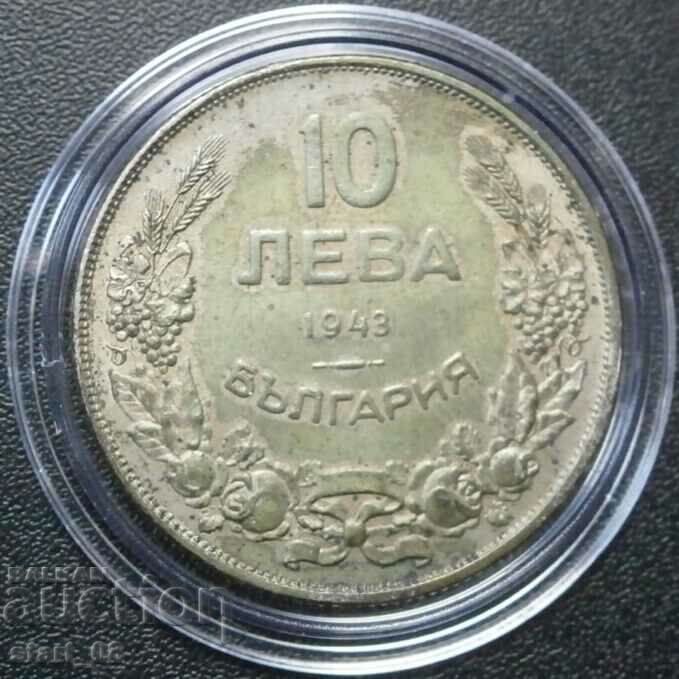 10 λέβα - 1943.