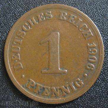 GERMANIA 1 pfennig - 1906.