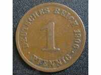 GERMANIA 1 pfennig - 1906.