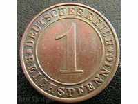 1 pfennig 1936 A Germania