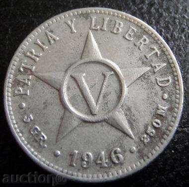 CUBA -5 cent. 1946