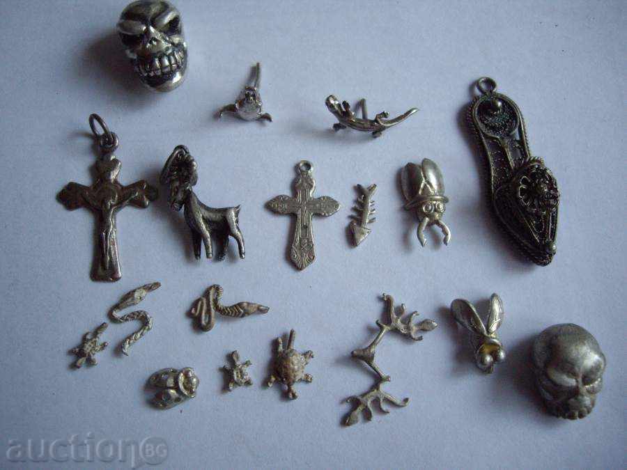 Silver figurines