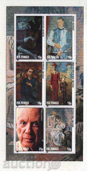 Curat bloc pictura lui Pablo Picasso 2010 Tonga