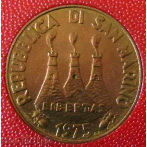 Livrarea 20 liras 1975 FAO, San Marino Livrarea 20 liras 1975 FAO, San Marino