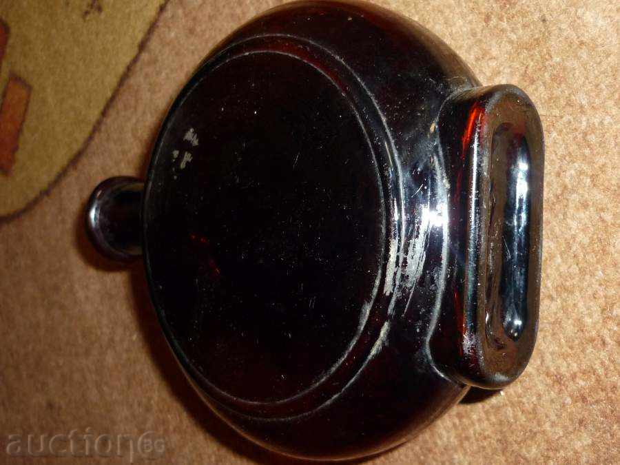 Auction An old blown bottle, bottle, glass Auction An old blown bottle, bottle, glass