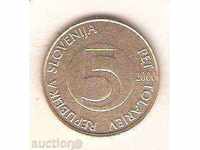 Slovenia 5 tolar 2000