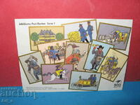 Lot of 10 postcards for 500 years of post in Germany