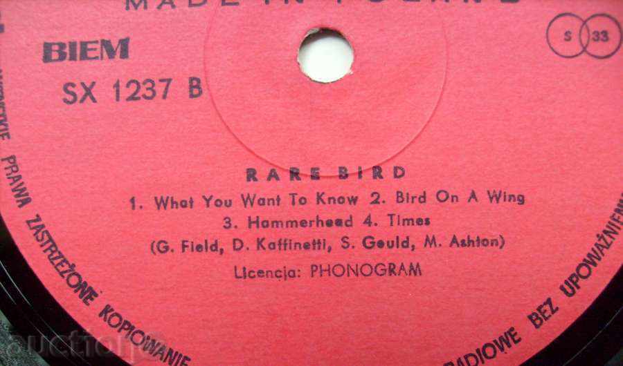 Delivery of record label - Rare Bird / Simpathy Delivery of record label - Rare Bird / Simpathy