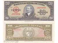 +++ CUBA 20 Pesos 1958 UNC +++