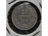 ФИНЛАНДИЯ  -  25 пення 1917г. -сребро