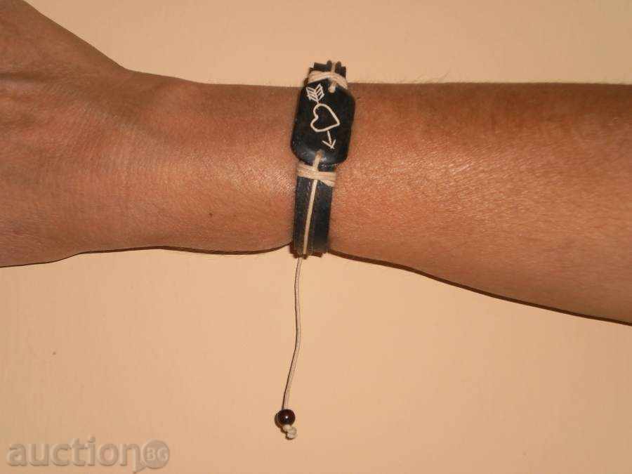 Bracelet-combination of kitten bone and buffalo-2 leather with price 9.00 BGN | € 4.60 Bracelet-combination of kitten bone and buffalo-2 leather with price 9.00 BGN | € 4.60