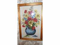 TAPESTRY - teapot with a bouquet of fresh flowers