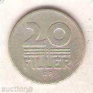 Унгария  20  филера  1971 г.