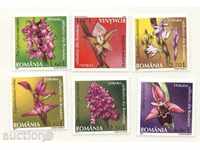 Чисти марки  Цветя Орхидеи 2007 Румъния