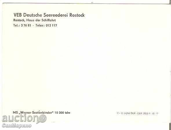 GDR Rostock Ship "Werner Zelenbinder" * with price 0.70 BGN | € 0.36 GDR Rostock Ship "Werner Zelenbinder" * with price 0.70 BGN | € 0.36