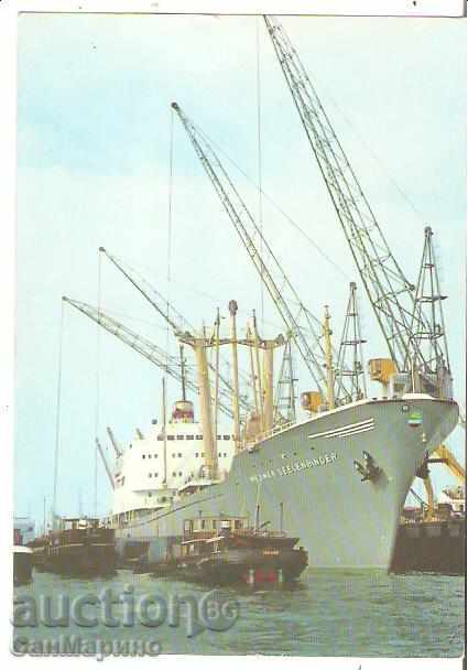 GDR κάρτα Ρόστοκ πλοίο "Werner Zeelenbinder" *