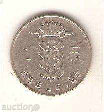 +Белгия  1  франк  1960 г.  холандска легенда